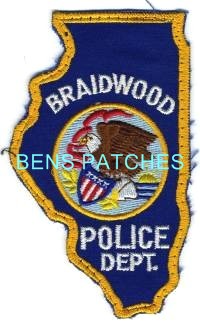 ILLINOIS,BRAIDWOOD POLICE 3 STATE SHAPED_wm